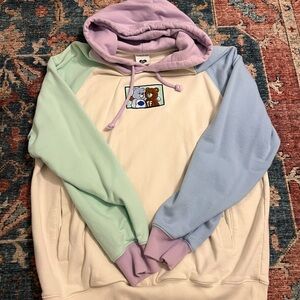Teddy Fresh Purple and Blue Color-Block Sweater